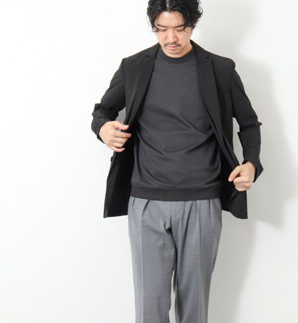 NOLLEY'S goodman「《ビジカジ対応》セミシルケットスムース ボーダードレスTシャツ 25SS」|Tシャツ・カットソー|