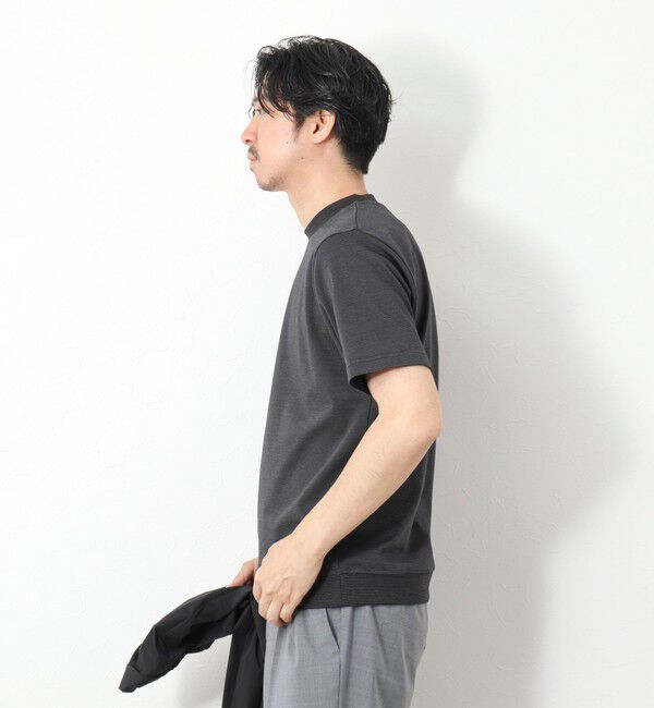 NOLLEY'S goodman「《ビジカジ対応》セミシルケットスムース ボーダードレスTシャツ 25SS」|Tシャツ・カットソー|