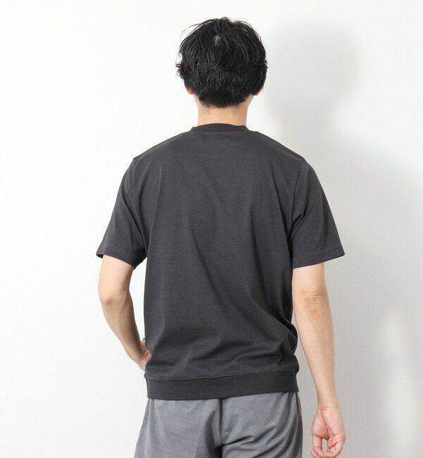 NOLLEY'S goodman「《ビジカジ対応》セミシルケットスムース ボーダードレスTシャツ 25SS」|Tシャツ・カットソー|