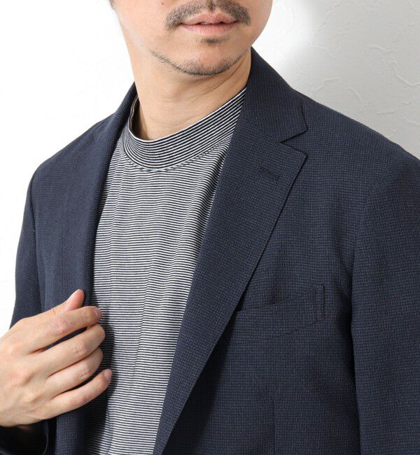 NOLLEY'S goodman「《ビジカジ対応》セミシルケットスムース ボーダードレスTシャツ 25SS」|Tシャツ・カットソー|