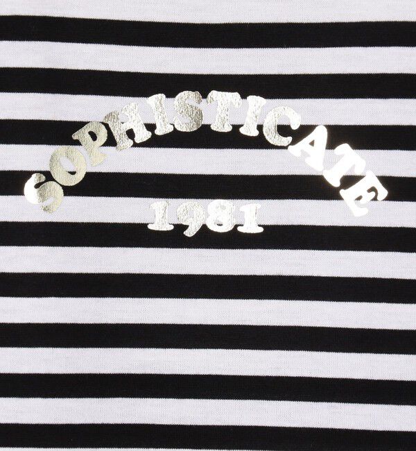 NOLLEY'S sophi「シルケット天竺衿配色ロゴTシャツ」|Tシャツ・カットソー|