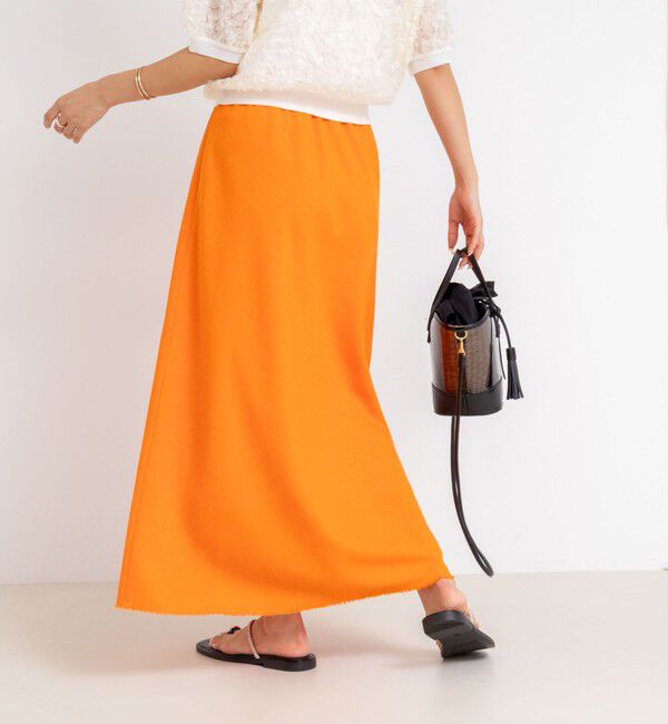 NOLLEY'S「ウォッシャブル綿麻スラブナロースカート」|スカート|