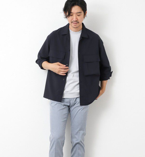 NOLLEY'S goodman「《ビジカジ対応》【COOLMOTION】シャークスキン 接触冷感スリムフィット 25SS」|チノ|