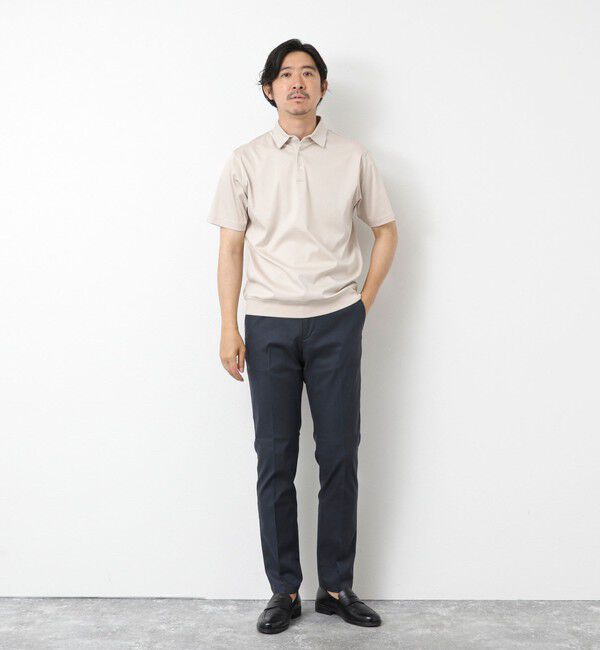 NOLLEY'S goodman「《ビジカジ対応》【COOLMOTION】シャークスキン 接触冷感スリムフィット 25SS」|チノ|