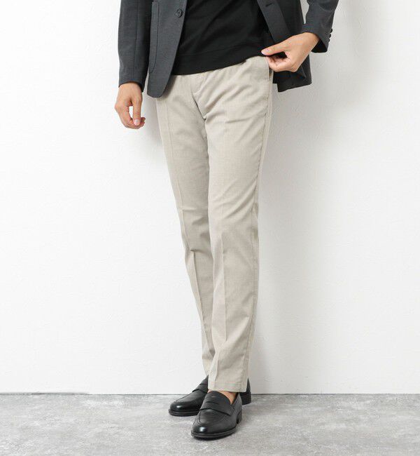 NOLLEY'S goodman「《ビジカジ対応》【COOLMOTION】シャークスキン 接触冷感スリムフィット 25SS」|チノ|