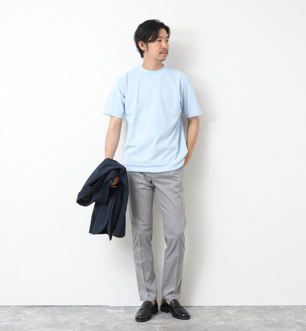 NOLLEY'S goodman「《ビジカジ対応》【COOLMOTION】シャークスキン 接触冷感スリムフィット 25SS」|チノ|