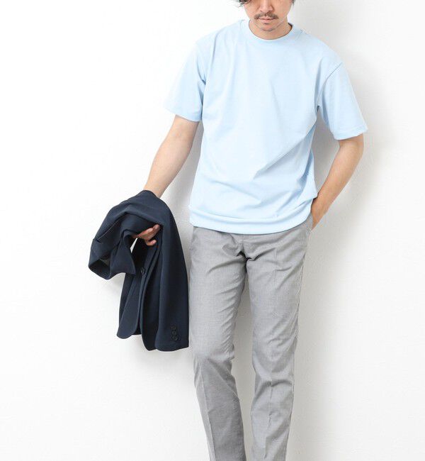 NOLLEY'S goodman「《ビジカジ対応》【COOLMOTION】シャークスキン 接触冷感スリムフィット 25SS」|チノ|