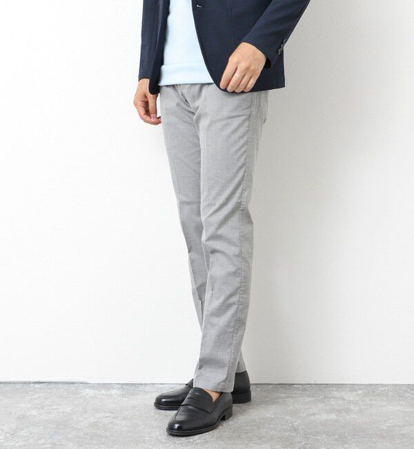 NOLLEY'S goodman「《ビジカジ対応》【COOLMOTION】シャークスキン 接触冷感スリムフィット 25SS」|チノ|
