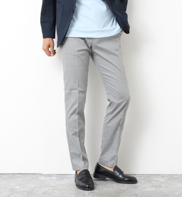 NOLLEY'S goodman「《ビジカジ対応》【COOLMOTION】シャークスキン 接触冷感スリムフィット 25SS」|チノ|