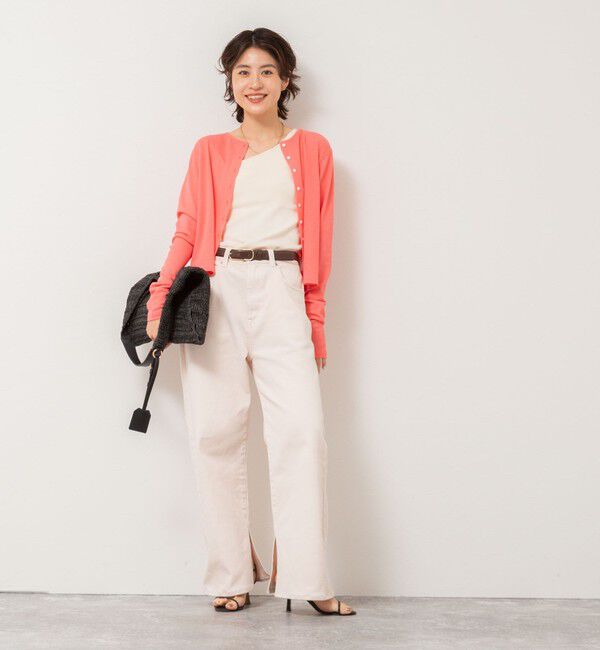 NOLLEY'S「《アンサンブル対応》シアーワッフル2WAYカーディガン」|カーディガン|