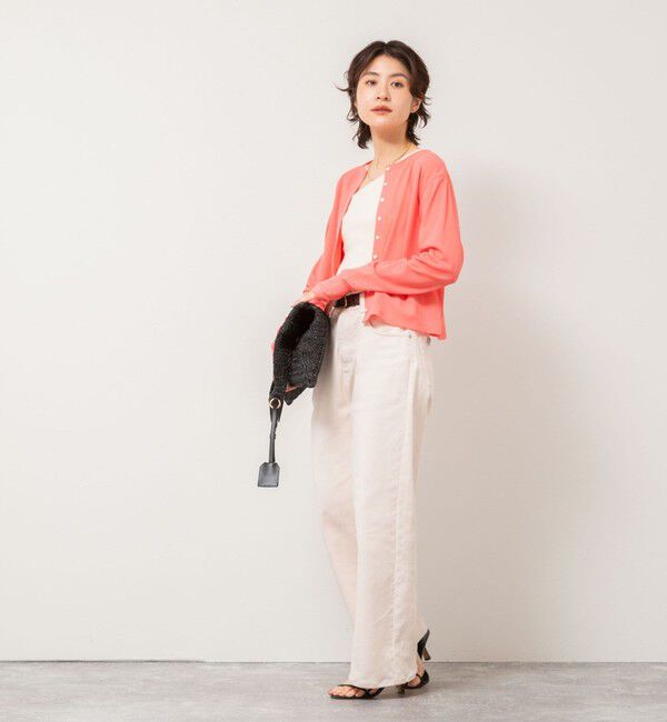 NOLLEY'S「《アンサンブル対応》シアーワッフル2WAYカーディガン」|カーディガン|