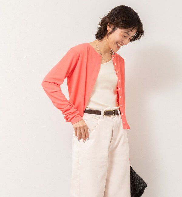 NOLLEY'S「《アンサンブル対応》シアーワッフル2WAYカーディガン」|カーディガン|