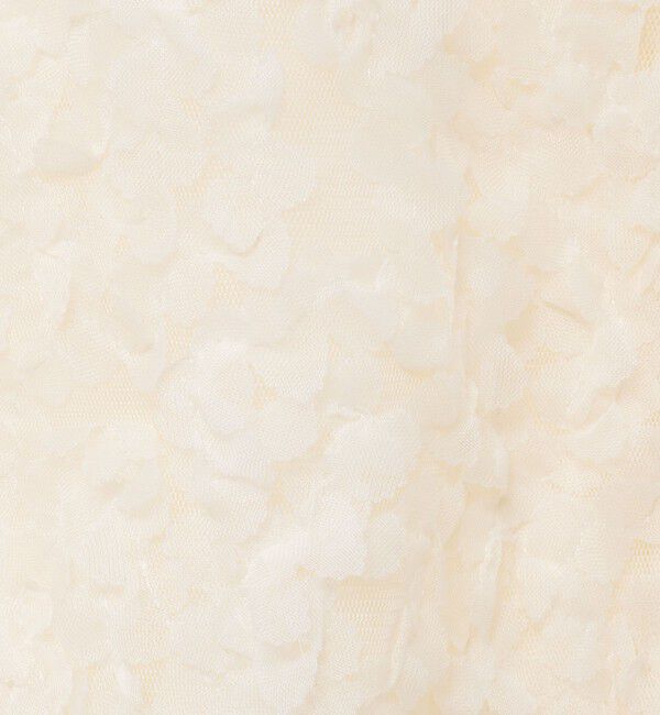 NOLLEY'S「《手洗い可能》シフォン刺繍生地クルーネックカーディガン」|カーディガン|