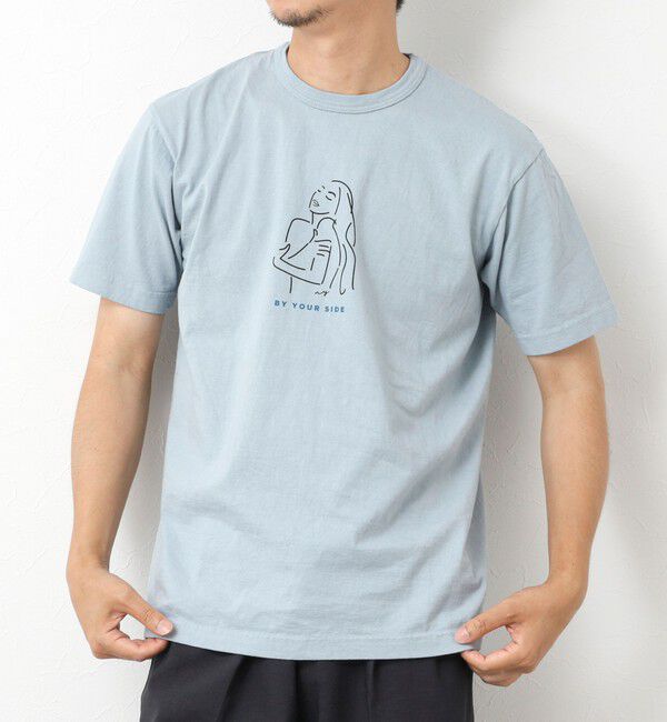 NOLLEY'S goodman「【STONEWOLD】BY YOUR SIDE プリントTシャツ 25SS」|Tシャツ・カットソー|グレイッシュブルー