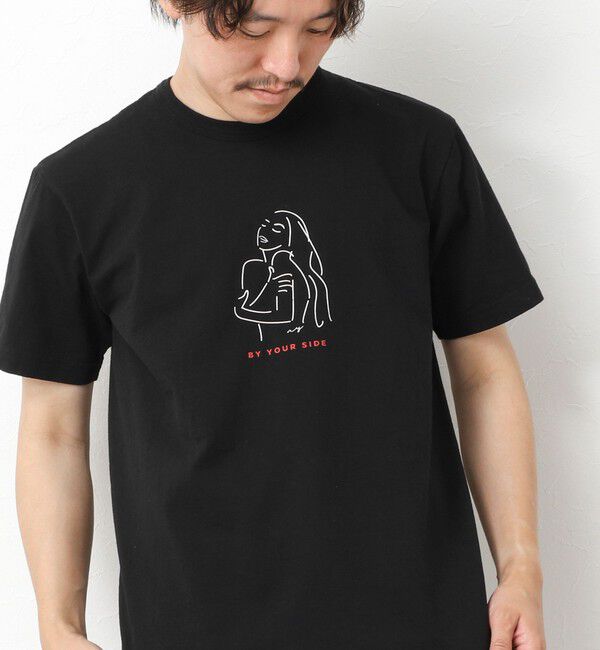 NOLLEY'S goodman「【STONEWOLD】BY YOUR SIDE プリントTシャツ 25SS」|Tシャツ・カットソー|ブラック