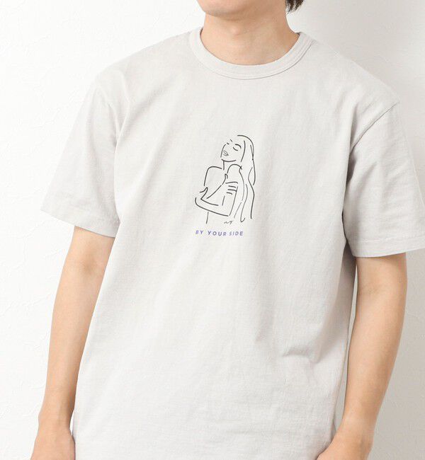 NOLLEY'S goodman「【STONEWOLD】BY YOUR SIDE プリントTシャツ 25SS」|Tシャツ・カットソー|グレーベージュ