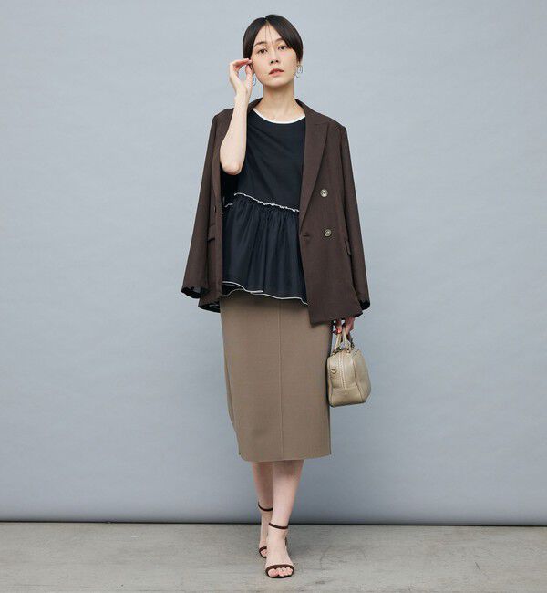 NOLLEY'S sophi「ウォッシャブルボイルシアーダブルジャケット」|テーラードジャケット|