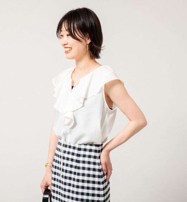 NOLLEY'S sophi「シアーラッフルノースリーブブラウス」|シャツ・ブラウス|