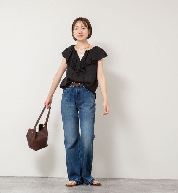 NOLLEY'S sophi「シアーラッフルノースリーブブラウス」|シャツ・ブラウス|