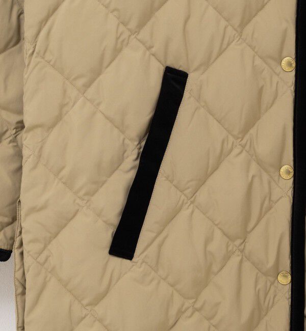 NOLLEY'S「【TAION&times;LIMONTA】別注ベロアパイピングロングダウン」|ダウン|