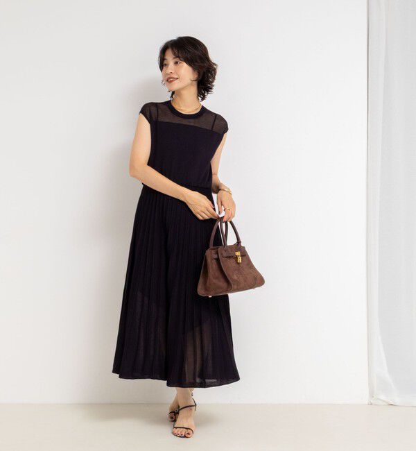 NOLLEY'S sophi「プリーツ風ニットワンピース」|ワンピース|