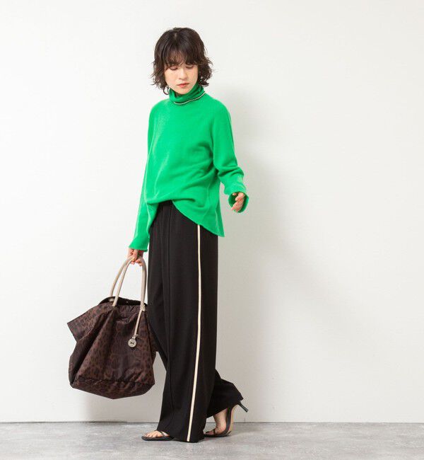 Rie Miller「【WEB&一部店舗限定】PUREカシミヤタートルネックニット」|ニット・セーター|