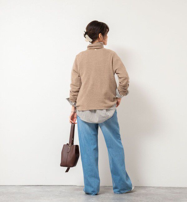 Rie Miller「【WEB&一部店舗限定】PUREカシミヤタートルネックニット」|ニット・セーター|