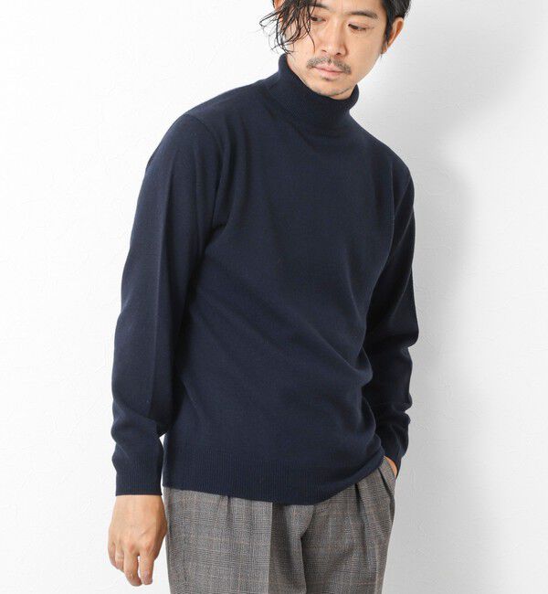 NOLLEY'S goodman「ウールカシミア タートルネックニット 25AW」|ニット・セーター|ダークネイビー