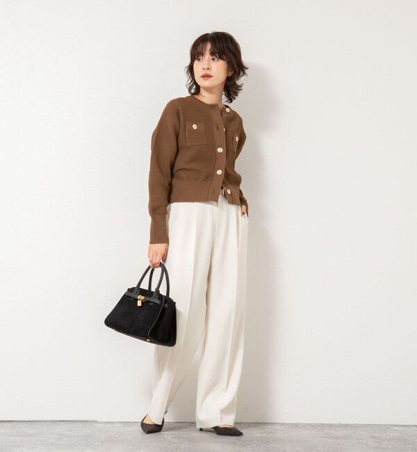 NOLLEY'S「ウォッシャブルウール調愛されセミワイドパンツ」|その他|