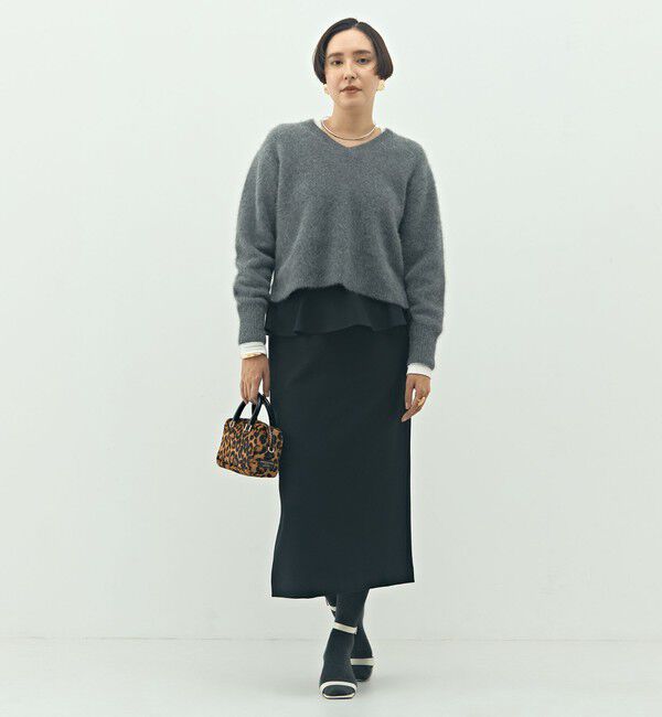 NOLLEY'S「ウォッシャブルペプラムタイトミディスカート」|タイト|