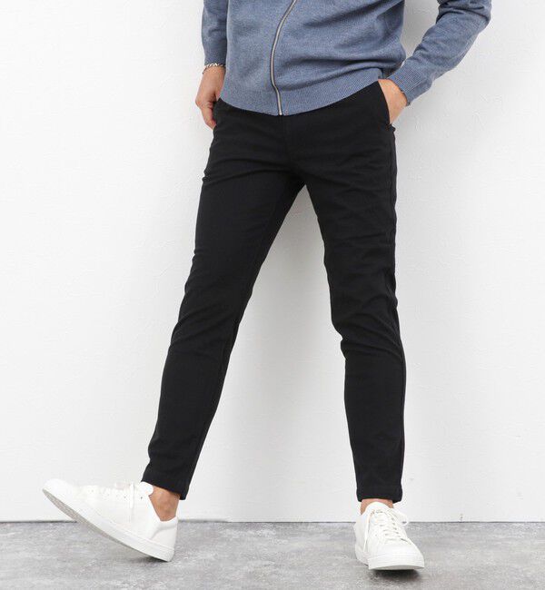 NOLLEY'S goodman「【ACTIVE SECT】《限定展開》起毛ワンダーシェイプ イージーパンツ 25AW」|チノ|ブラック