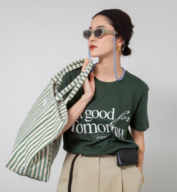 MAQWEL「【MAQWEL/マクウェル】ウォッシャブルAgfT T-SHIRT」|Tシャツ・カットソー|