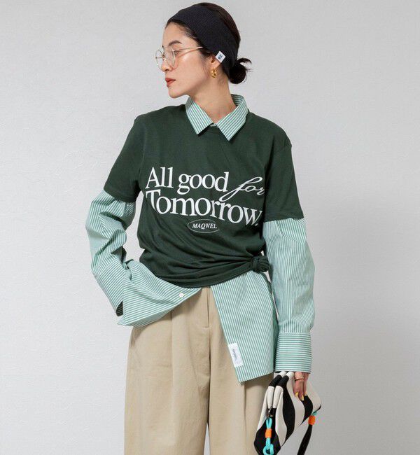 MAQWEL「【MAQWEL/マクウェル】ウォッシャブルAgfT T-SHIRT」|Tシャツ・カットソー|