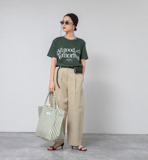 MAQWEL「【MAQWEL/マクウェル】ウォッシャブルAgfT T-SHIRT」|Tシャツ・カットソー|