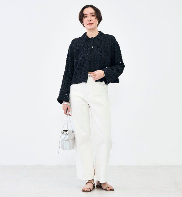 NOLLEY'S「【KIRYU】ウォッシャブル花柄ジャガードシャツ」|シャツ・ブラウス|