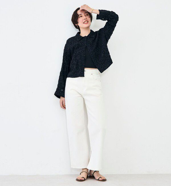 NOLLEY'S「【KIRYU】ウォッシャブル花柄ジャガードシャツ」|シャツ・ブラウス|