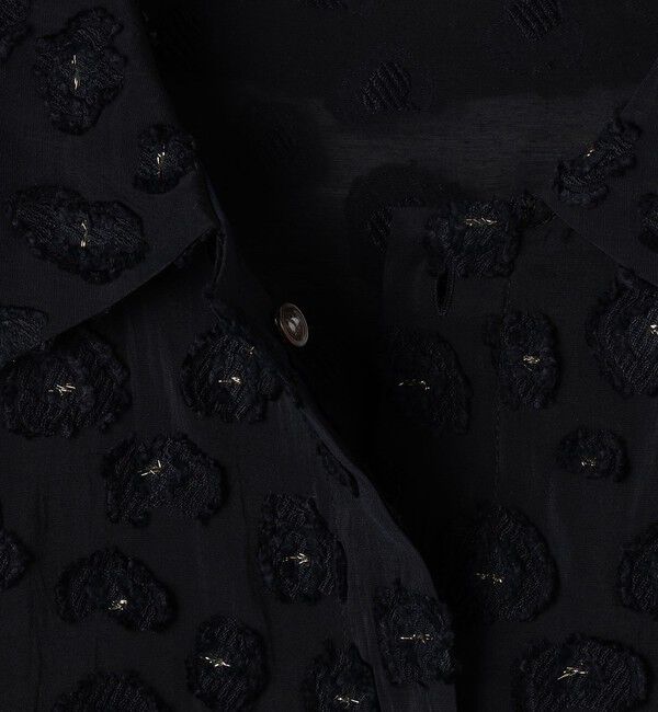 NOLLEY'S「【KIRYU】ウォッシャブル花柄ジャガードシャツ」|シャツ・ブラウス|