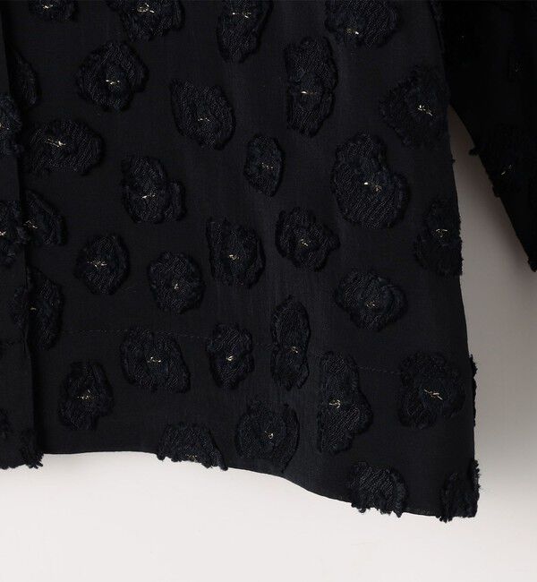 NOLLEY'S「【KIRYU】ウォッシャブル花柄ジャガードシャツ」|シャツ・ブラウス|