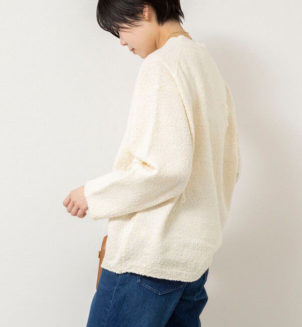 NOLLEY'S sophi「【IRONING/アイロニング】bubble cottonプルオーバー」|ニット・セーター|オフホワイト