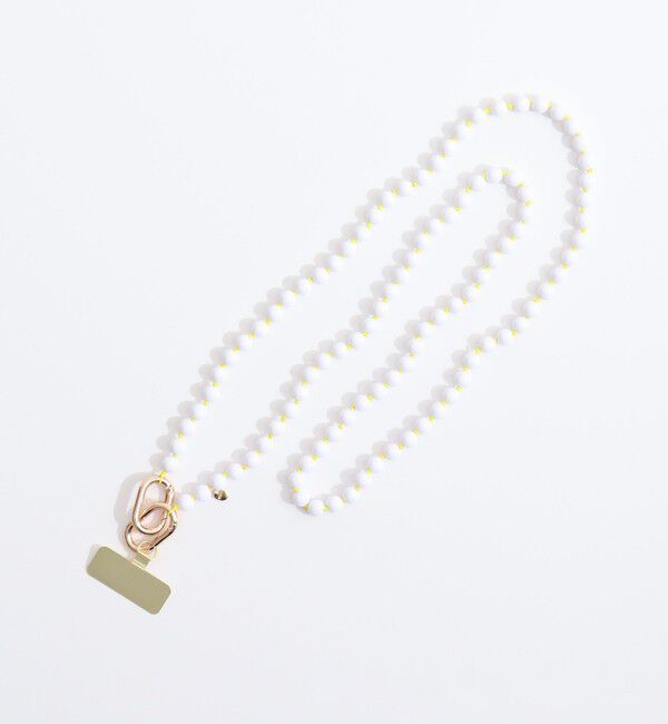 NOLLEY'S「NOLLEYS スマホストラップ L」|チャーム・キーホルダー|オフホワイト