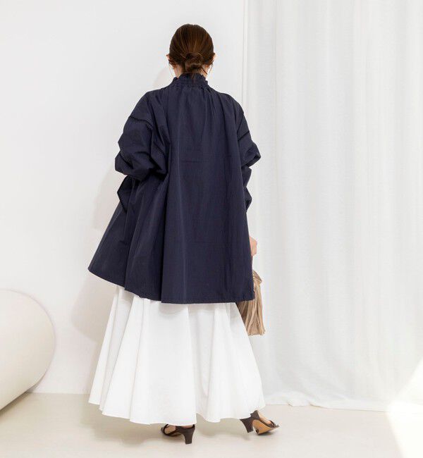 NOLLEY'S「【MARILYN MOON/マリリーンムーン】ウォッシャブルシャーリングギャザーブルゾン」|ブルゾン・スタジャン|