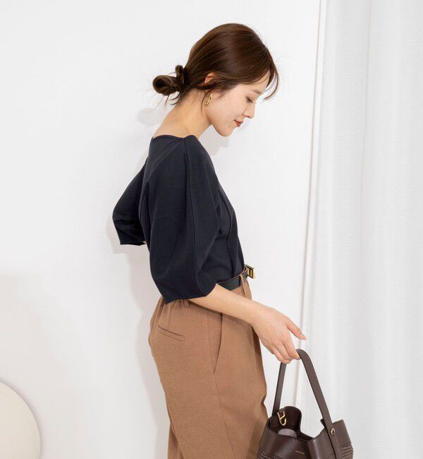 NOLLEY'S「【WEB限定】ウォッシャブルハートネックカットソー」|Tシャツ・カットソー|