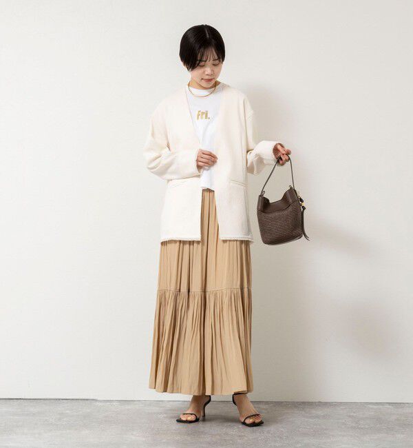 NOLLEY'S「ウォッシャブルFRINGE LIGHT JACKET」|ノーカラージャケット|