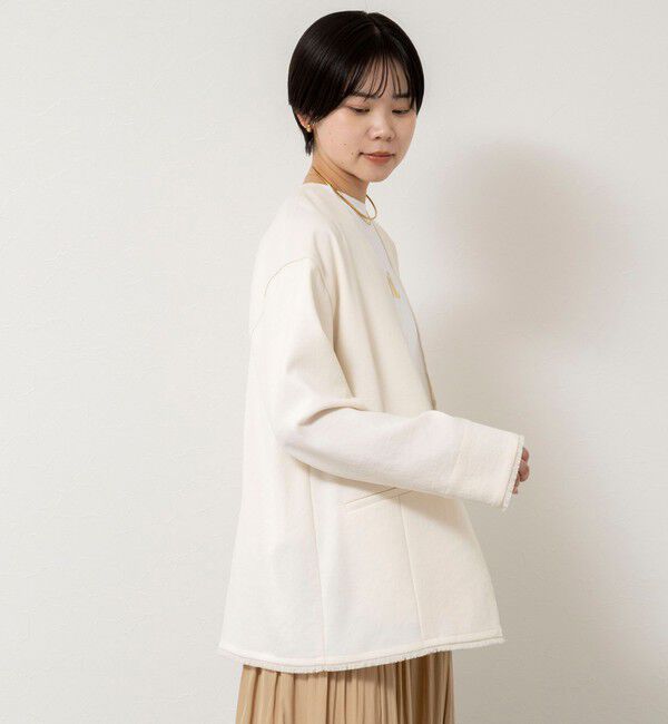 NOLLEY'S「ウォッシャブルFRINGE LIGHT JACKET」|ノーカラージャケット|