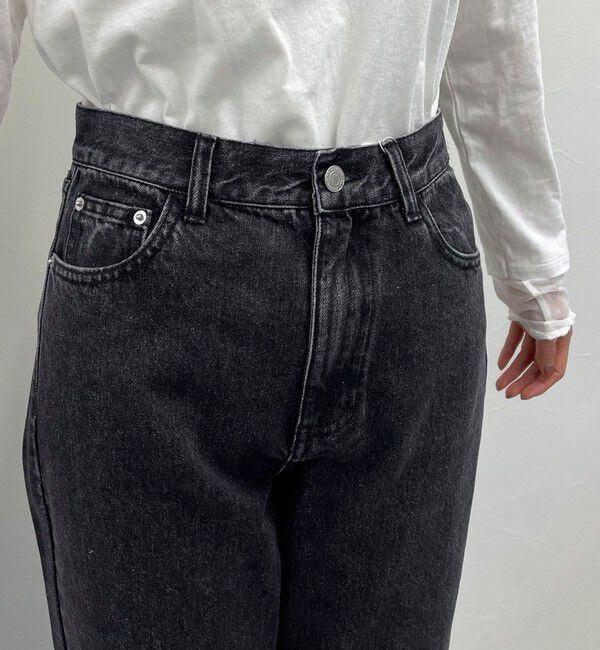 fredy emue「ロングロールアップデニムパンツ」|デニム|