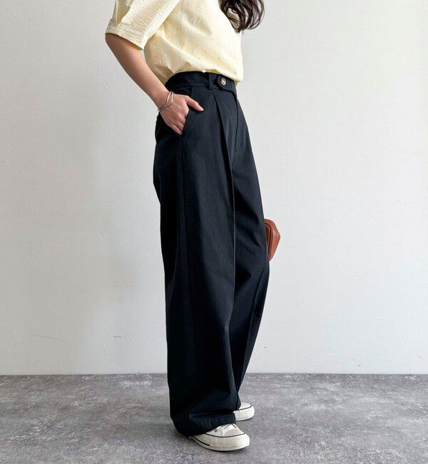 fredy emue「【低身長サイズ34有り】チノタックパンツ」|チノ|