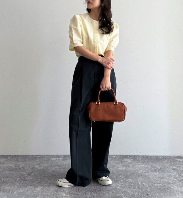 fredy emue「【低身長サイズ34有り】チノタックパンツ」|チノ|