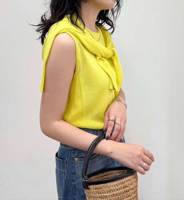 fredy emue「リネン混ノースリーブニットプルオーバー」|タンクトップ|
