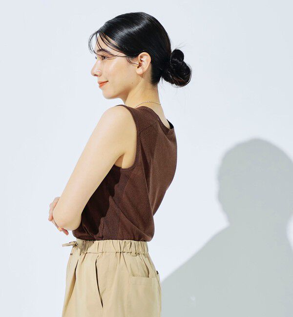fredy emue「リネン混ノースリーブニットプルオーバー」|タンクトップ|