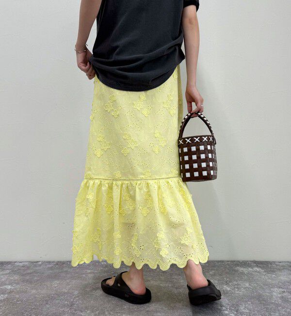 fredy emue「コットンレースギャザースカート」|スカート|